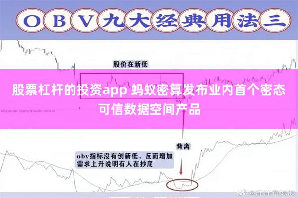 股票杠杆的投资app 蚂蚁密算发布业内首个密态可信数据空间产品