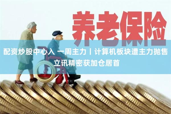 配资炒股中心入 一周主力丨计算机板块遭主力抛售 立讯精密获加仓居首