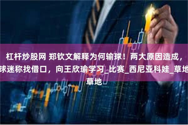 杠杆炒股网 郑钦文解释为何输球！两大原因造成，球迷称找借口，向王欣瑜学习_比赛_西尼亚科娃_草地
